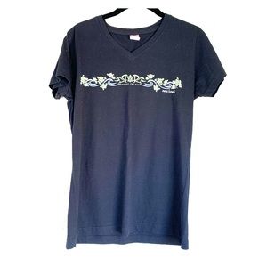 LAT  v neck women tee “respect the reef” Maui,Hi
